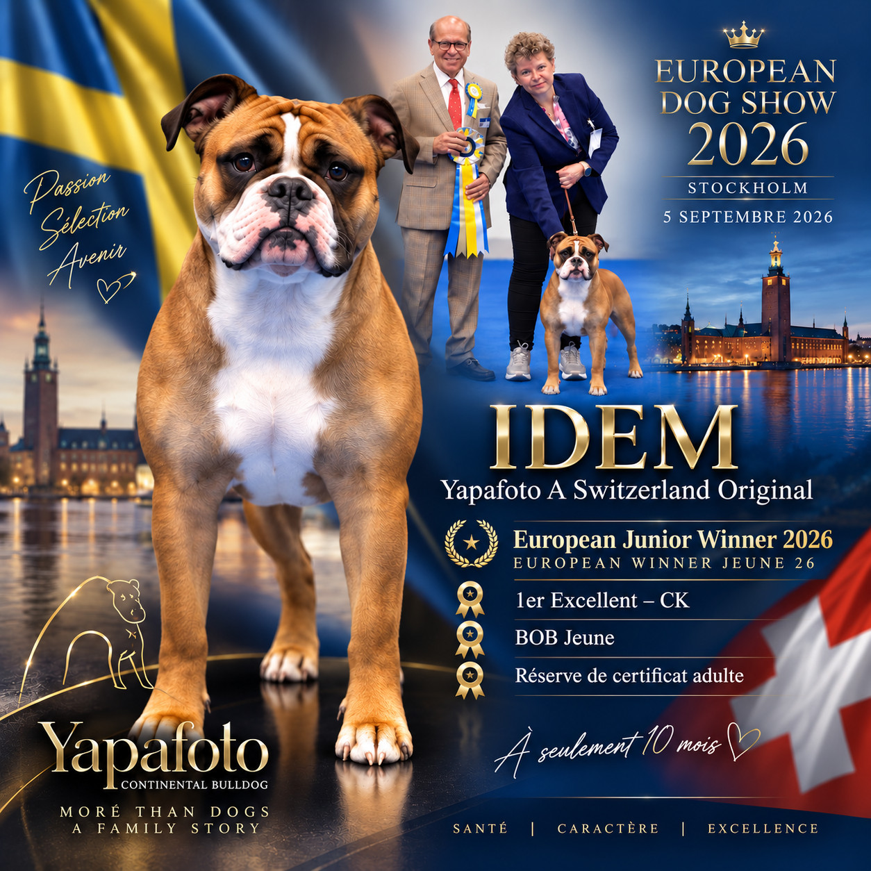 Championnat d Europe 2026 : Idem sacrée European Junior Winner, Yapafoto brille à Stockholm